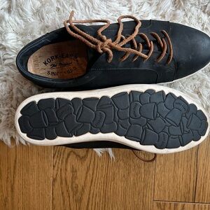 Kork-Ease Black Leather Men's Oxfords
